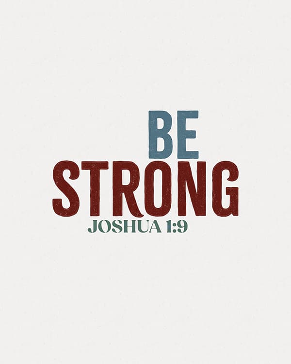 be strong art poster