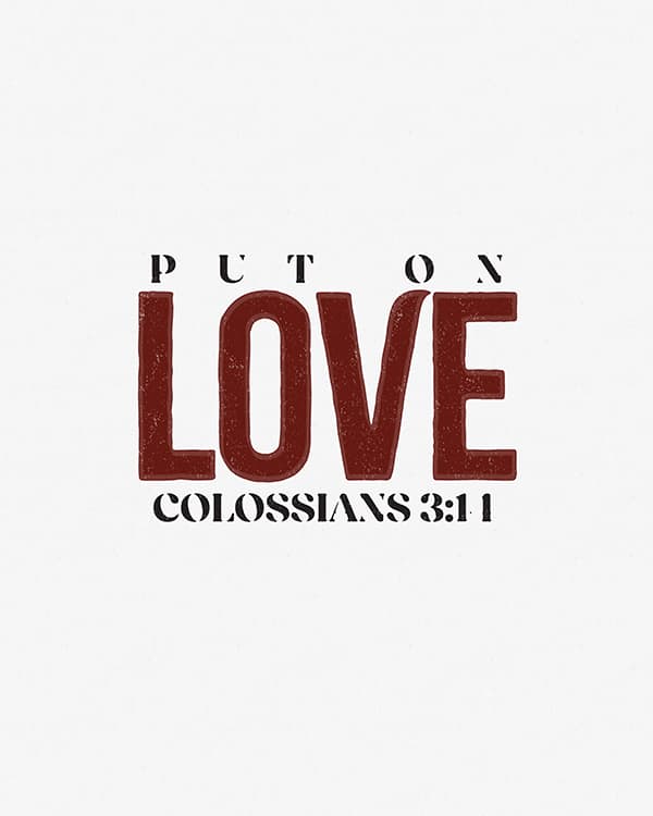 put on love art poster