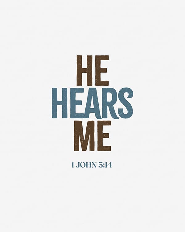 he hears me art poster