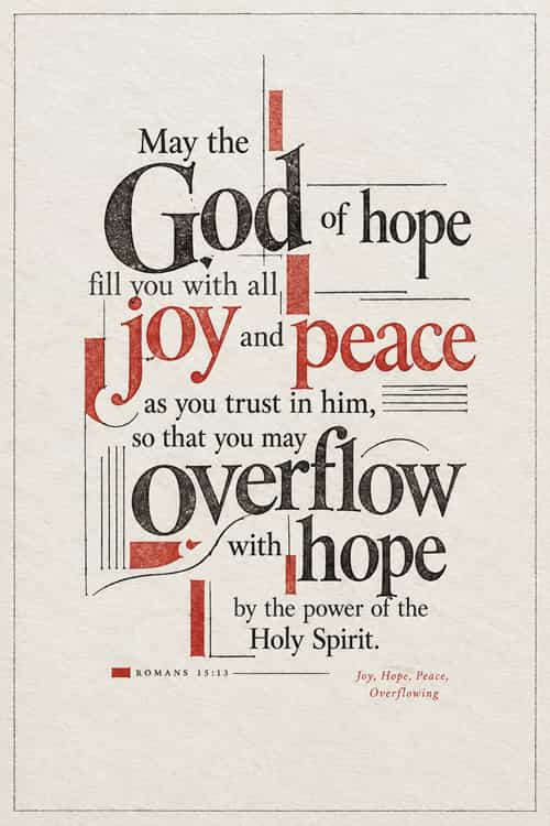 108a joy hope peace overflowing art
