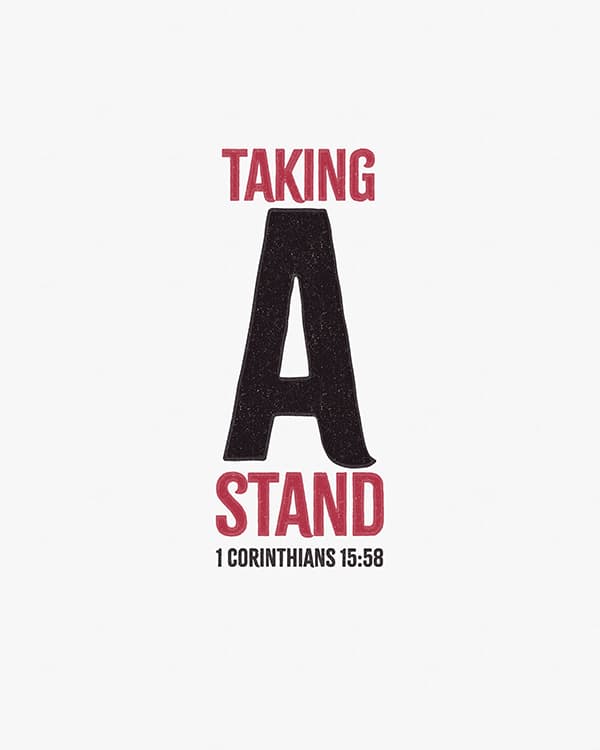 taking a stand art poster