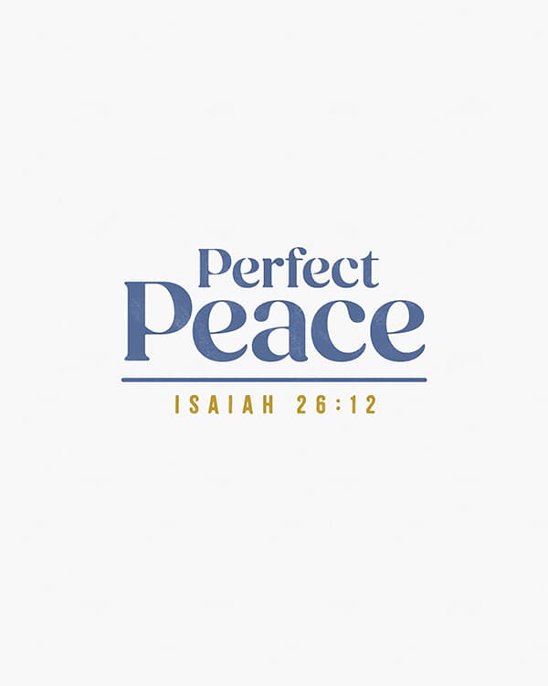 perfect peace art poster