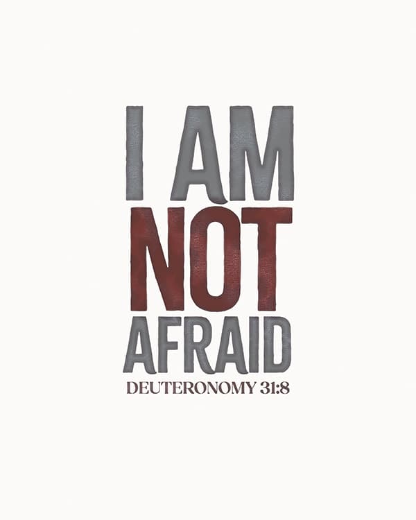 i am not afraid art poster