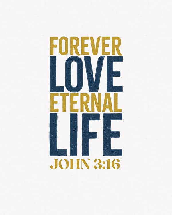 forever love eternal life art poster