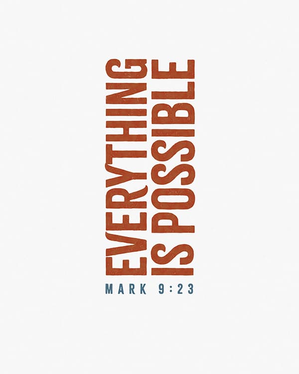 everything is possible art poster
