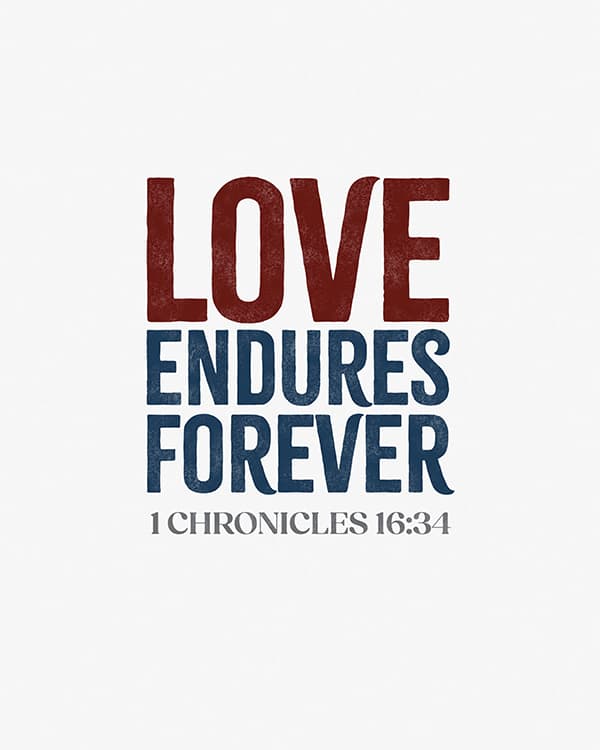 love endures forever art poster