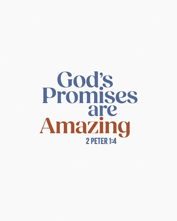 gods promises are amazing art poster
