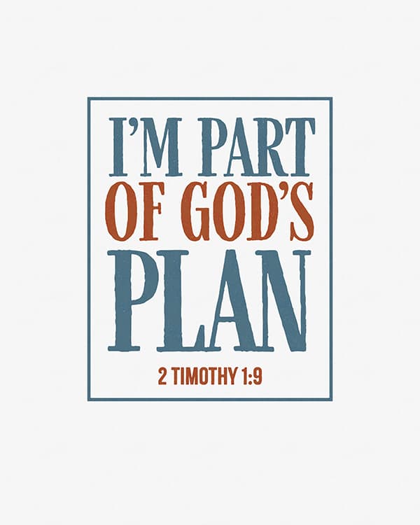 im part of gods plan art poster