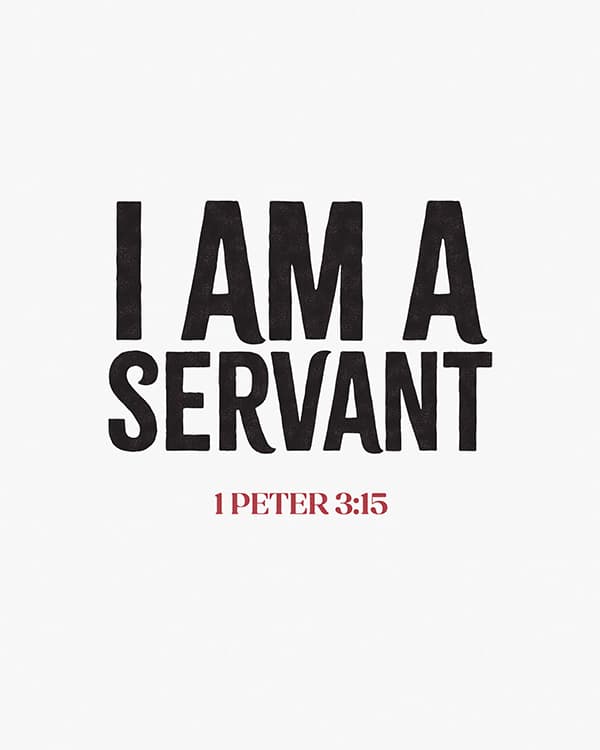 i am a servant art poster