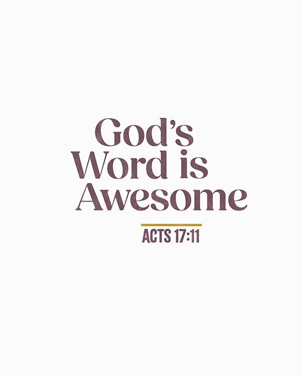 gods word is awesome art poster