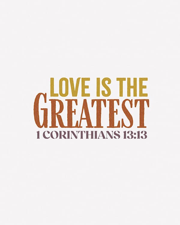 love is the greatest art poster