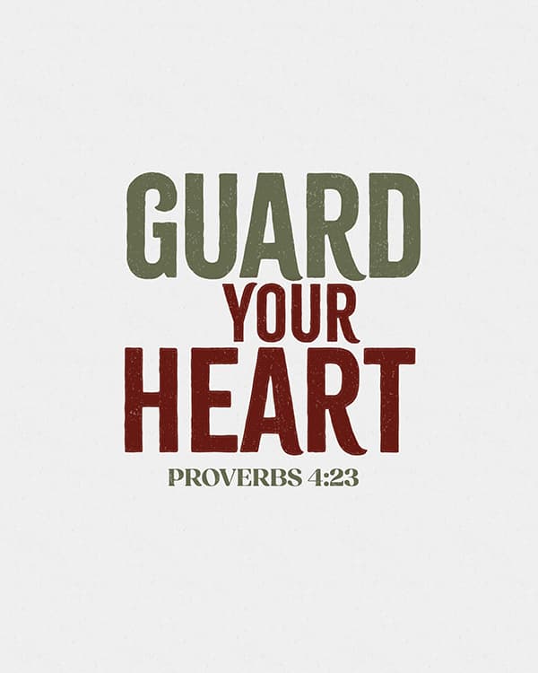 guard your heart art poster