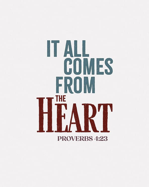 it all comes from the heart art poster