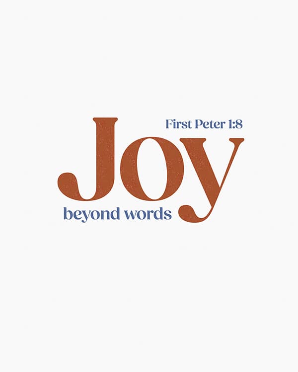 joy beyond words art poster