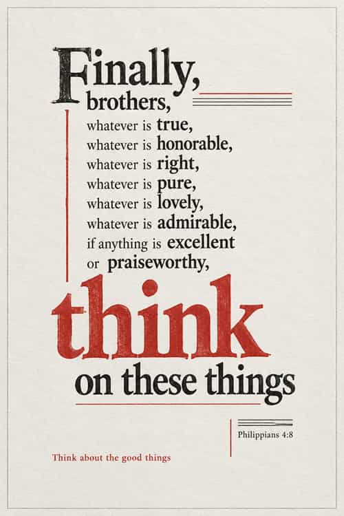 180a think about the good things art