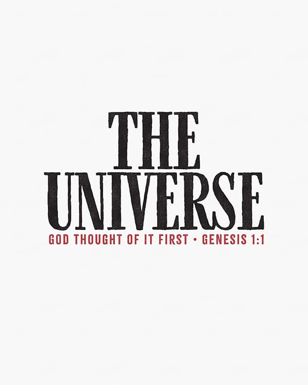 the universe god thought of it first arr poster