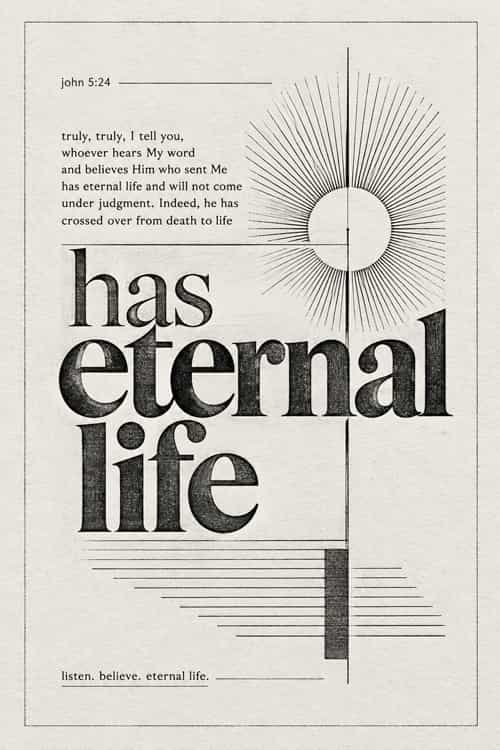 189a listen believe eternal life art