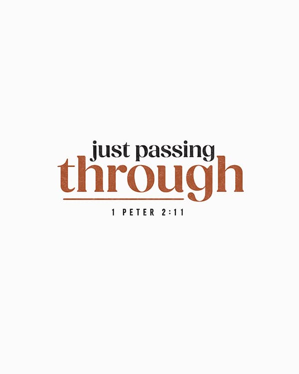 just passing through art poster