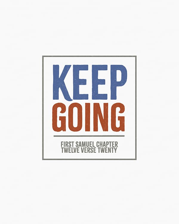 keep going art poster