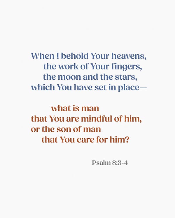 when i behold your heavens art poster