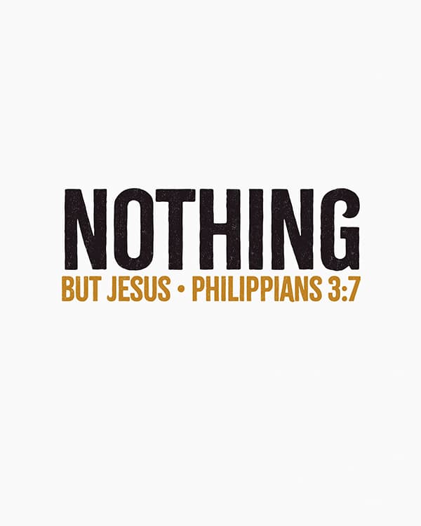 nothing but jesus art poster