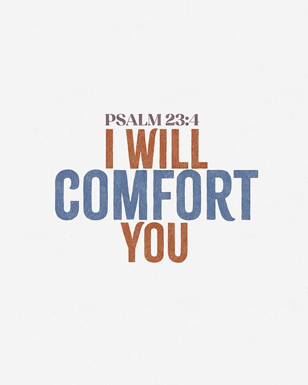 i will comfort you art poster