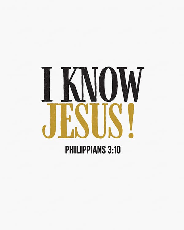 i know jesus art poster
