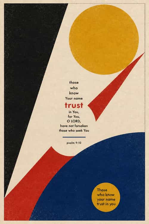 260a those who know your name trust in you art