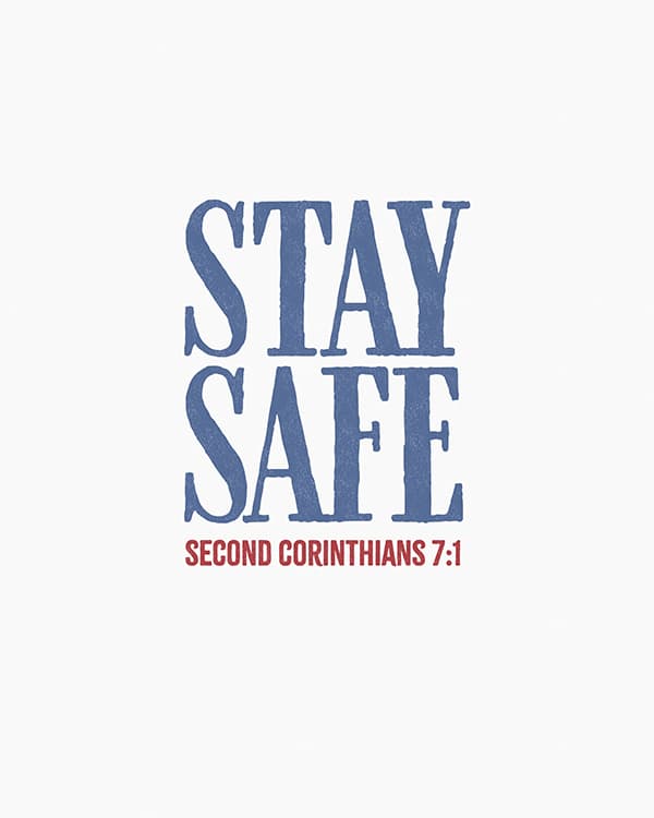 stay safe art poster