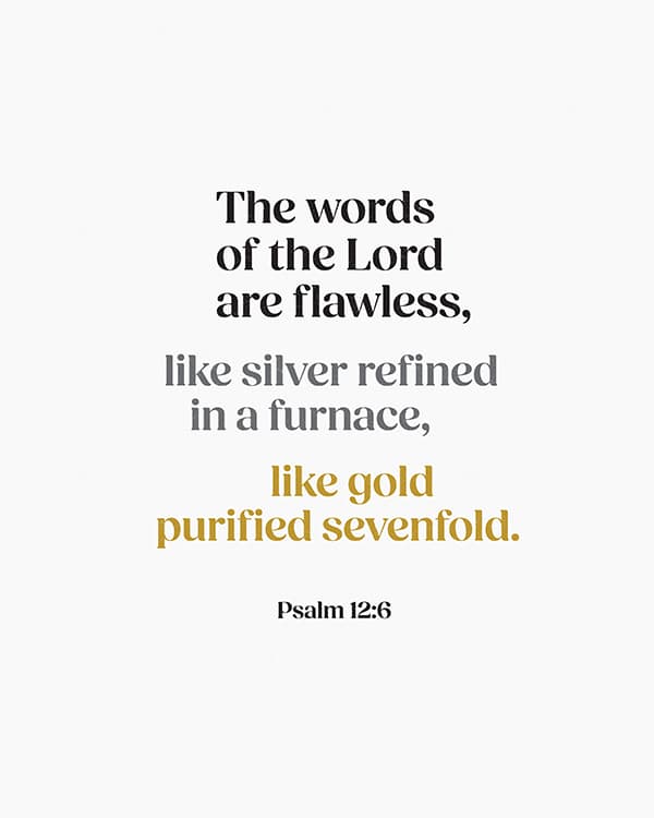 the words of the lord are flawless art poster