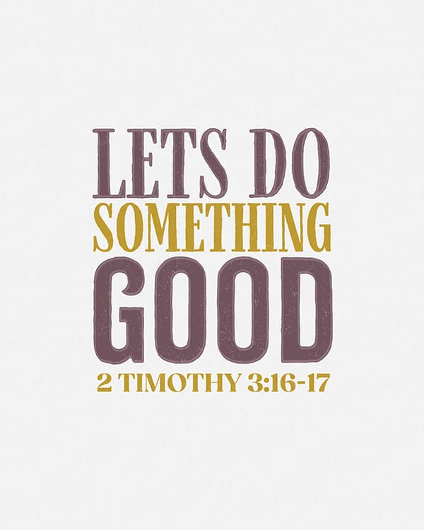 lets do something good art poster
