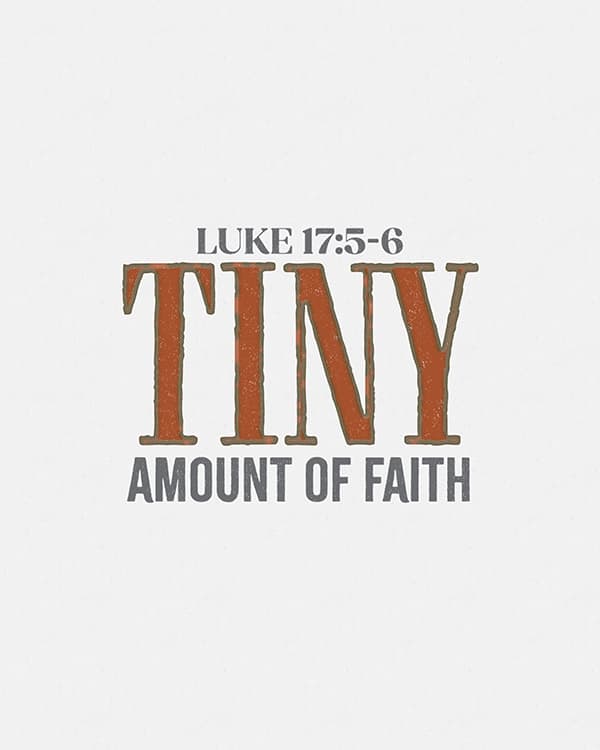 tiny amount of faith art poster