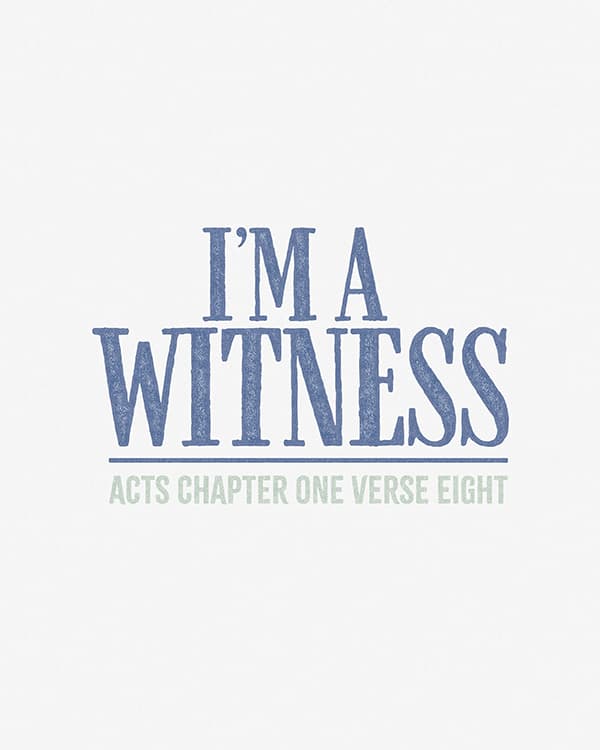 im a witness art poster