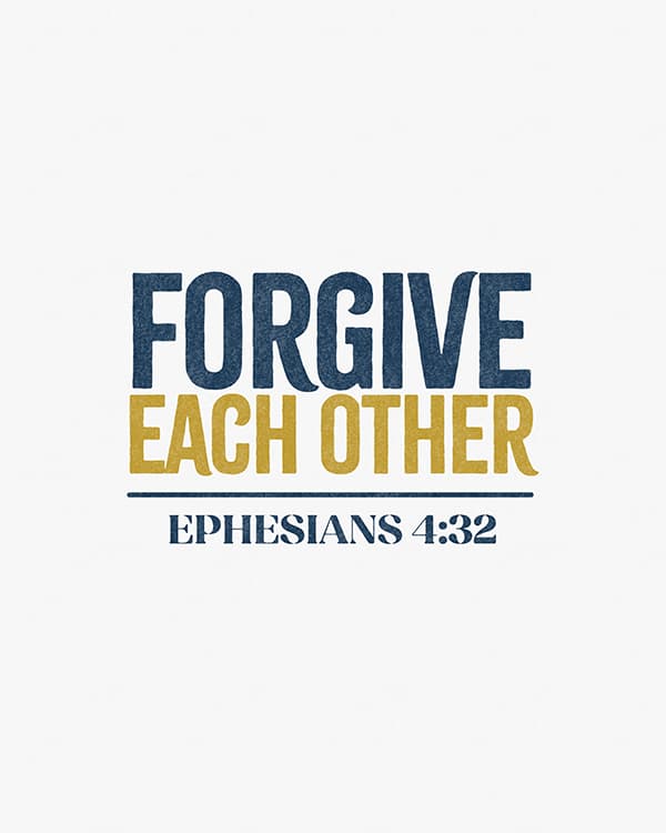 forgive each other art poster