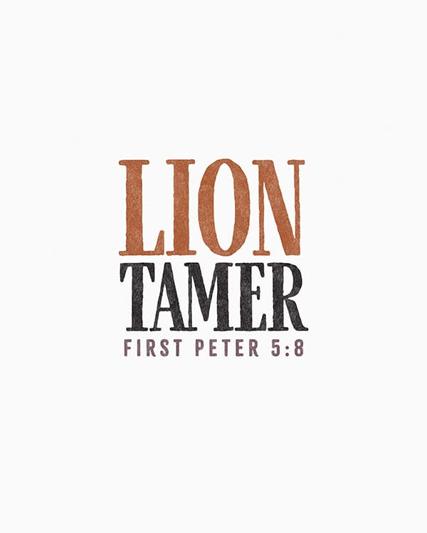 lion tamer art poster