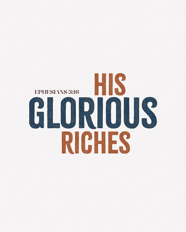 his glorious riches art poster